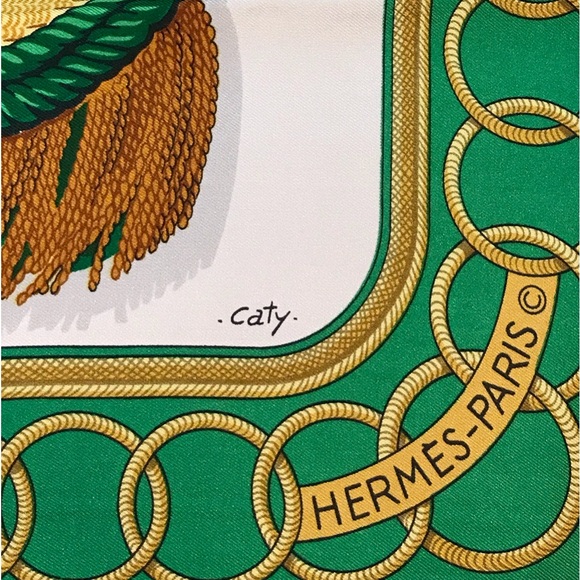 HERMES Carre90 Silk Scarf- 35”x 35”😍💚🔥 - Picture 5 of 17